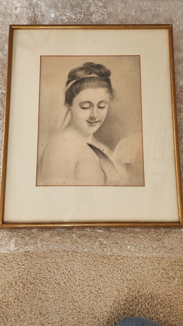 Woman With a Dove by Benjamin Osro Eggleston, Image 4.