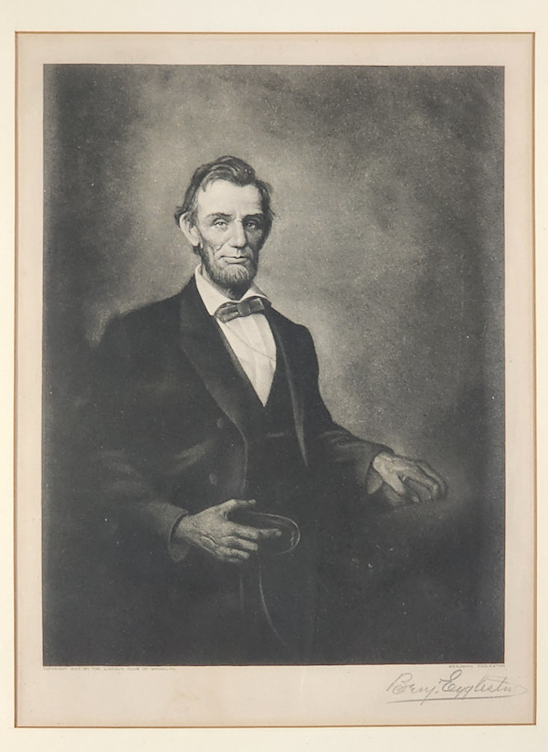 Lincoln Portrait Commissioned by Lincoln Club Brooklyn, NY, members photogravure by Benjamin Osro Eggleston, Image 1.