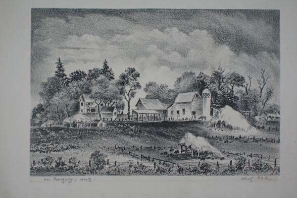 Minnesota Farmyard by Adolf (Adolph) Dehn, Image 3.