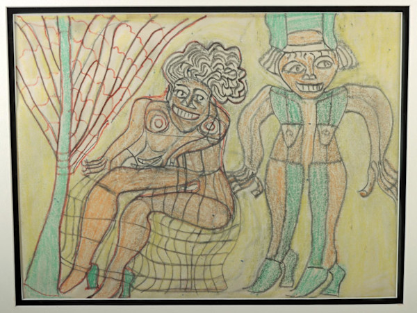 Two Nude Figures by Henry Speller