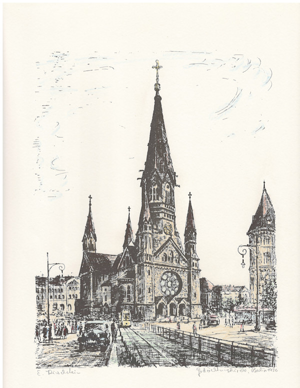 Gedaechtniskirche, Berlin 1936 by Erhard Kirschstein