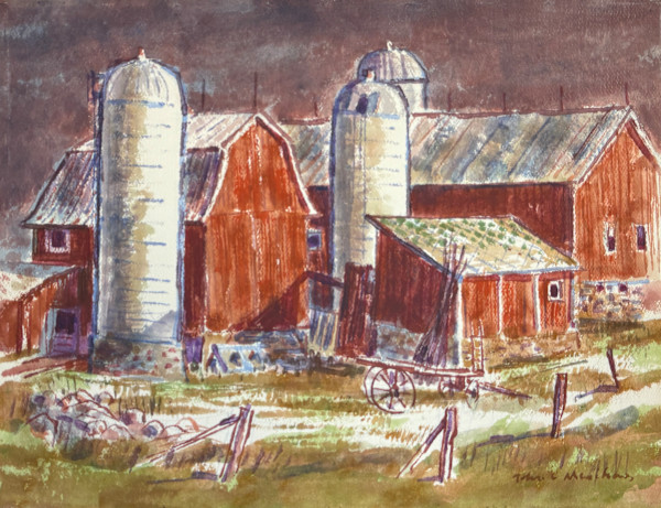 Red Barns White Silos by John C. Menihan