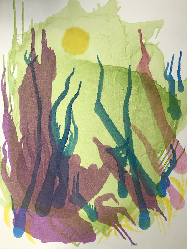 Abstract Vegitation & Sun by John C. Menihan, Image 1.