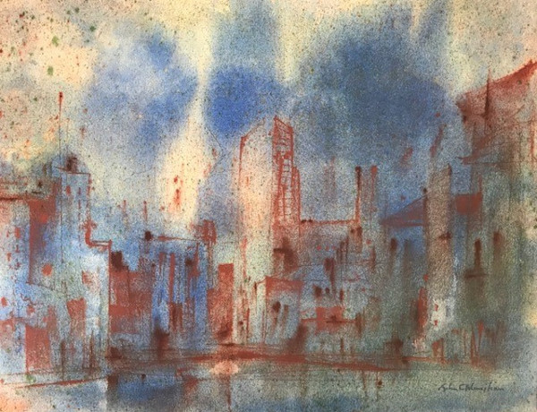 Rochester Skyline Abstract by John C. Menihan, Image 1.
