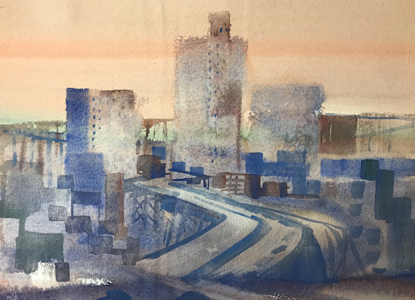 City Skyline Study by John C. Menihan