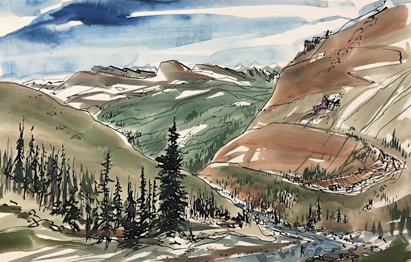 Fly Fishing Near Ouray by John C. Menihan