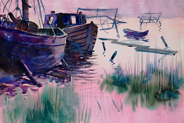 Two Boats by John C. Menihan