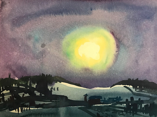 Moonlight on Snowy Hill by John C. Menihan, Image 1.