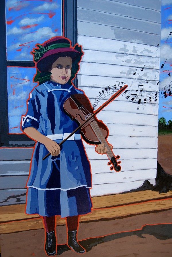 GIRL WITH THE VIOLIN by CATHY KLUTHE