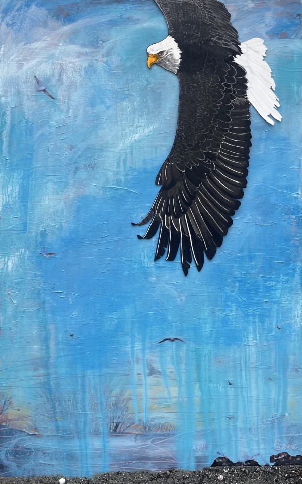 EAGLE IN FLIGHT by CATHY KLUTHE