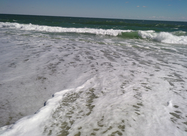 Point Pleasant Beach Series 4 (unedited photography, limited edition of 3, displayed in a silver frame) by Michael Hanna