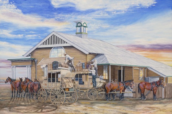 Longreach Post Office by Mark Coombe