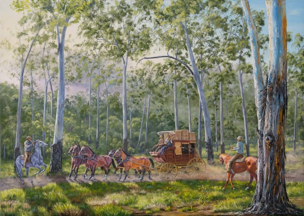 Gympie Holdup 1869 by Mark Coombe
