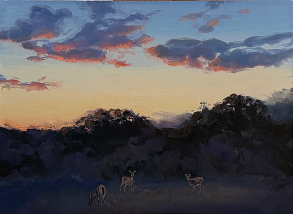 Deer at Sunrise by Streeter Holden