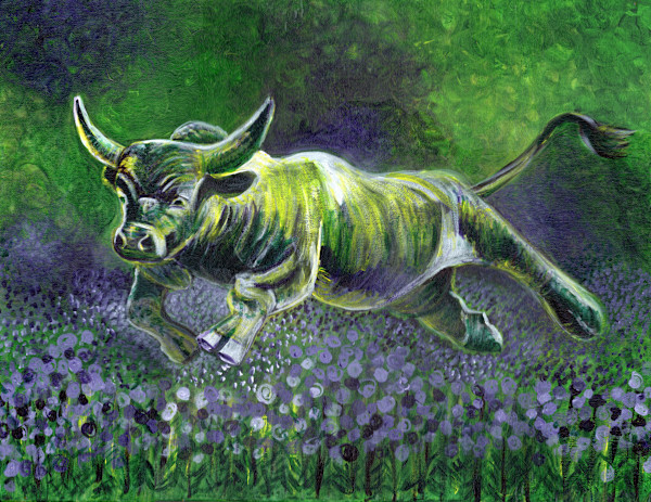 Bull in the Heather by Janet Danforth, Image 2.