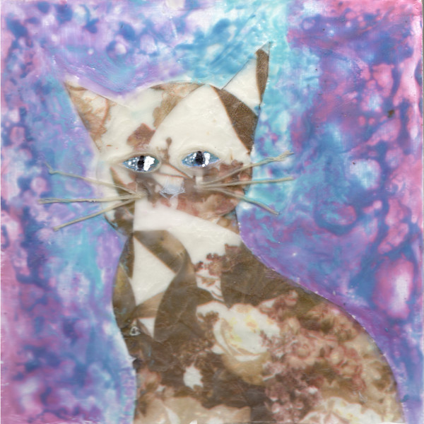 Flowered Cat by Janet Danforth