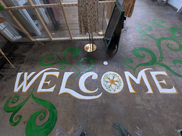 Welcome Mural by Janet Danforth, Image 1.