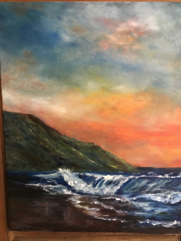 Pacific Sunset by nancy earle
