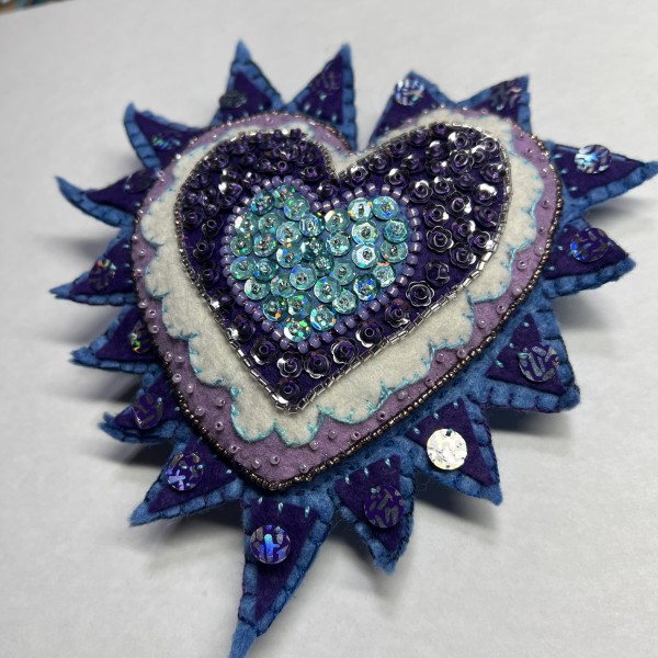 Milagro in purples for Lorie by Jane LaFazio