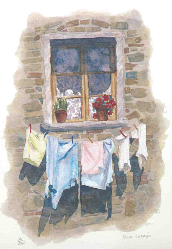 Laundry Alfresco by Jane LaFazio