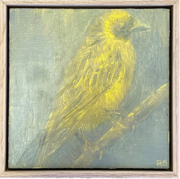 Weaver (framed in oak) by Rebecca Goldberg, Image 1.
