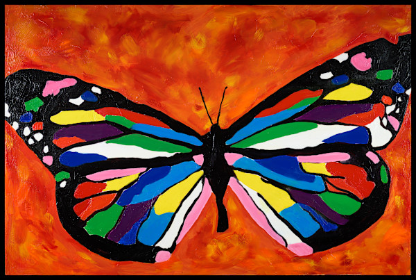 Rainbow Butterfly by Erin Bowling