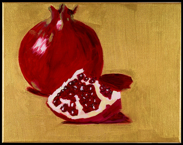 Pomegranate Still Life by Erin Bowling