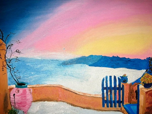 Santorini, Greece II by Brenda Bell
