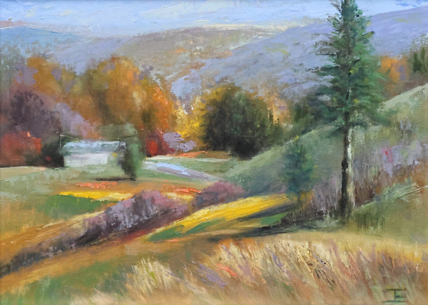 After the Harvest, Fausett Sunflower Farm by Julee Everett