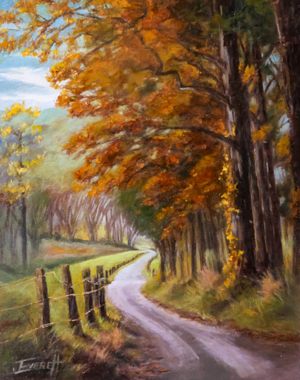 Autumn's Glow at Cade's Cove by Julee Everett