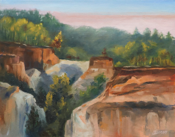 Sunrise at Providence Canyon by Julee Everett