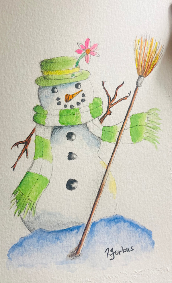 Happy Hannah Snowgirl by Richard K. Forbus, Image 1.