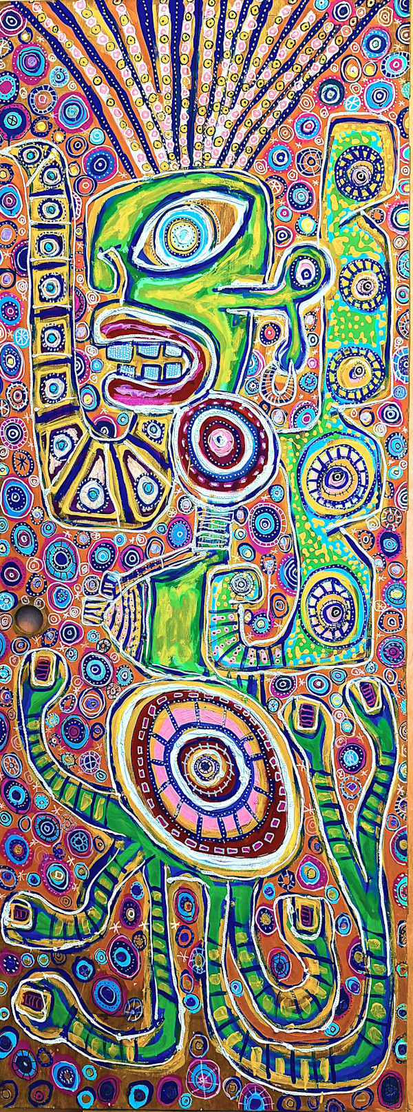 "self portrait @ 77.25 - dougie at the Met (chaos, beauty, back pain, + ecstasy) - for James Hillman" by Dougie Padilla, Image 1.