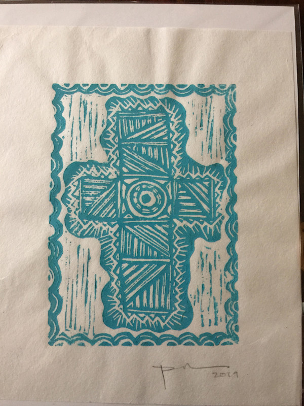 cross turquoise 3007 by Dougie Padilla, Image 1.