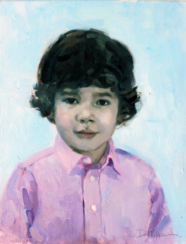 Boy in pink shirt by Don Ripper