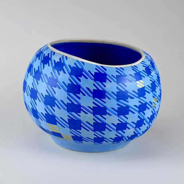 Blue Herringbone by Susan Blake