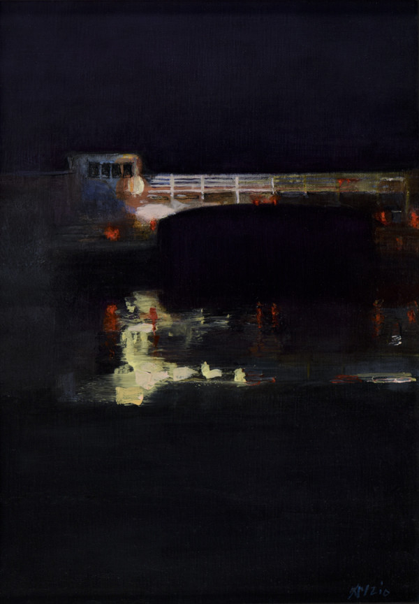 Beaufort Bridge at Night by Donna Lee Nyzio