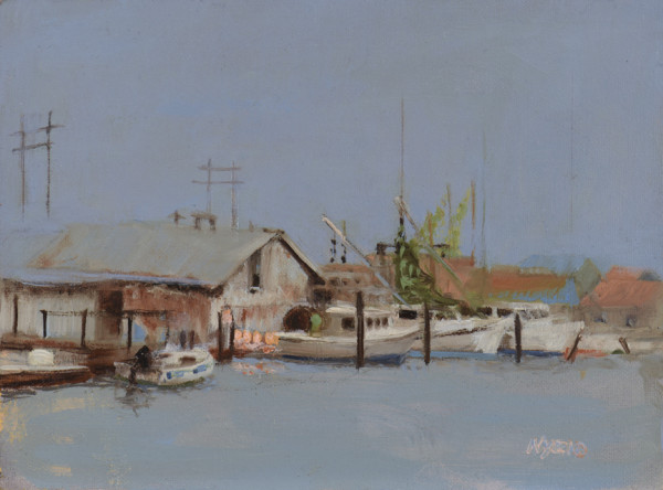 Blue Day with Boats by Donna Lee Nyzio