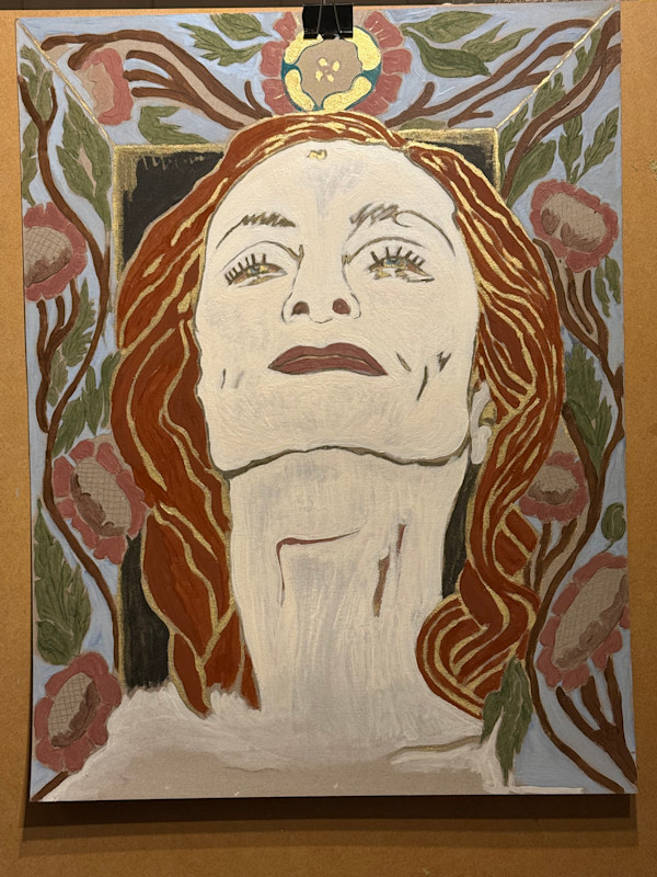 Isabelle Huppert/ Ongoing painting  Portrait Research by KerenOr, Image 1.
