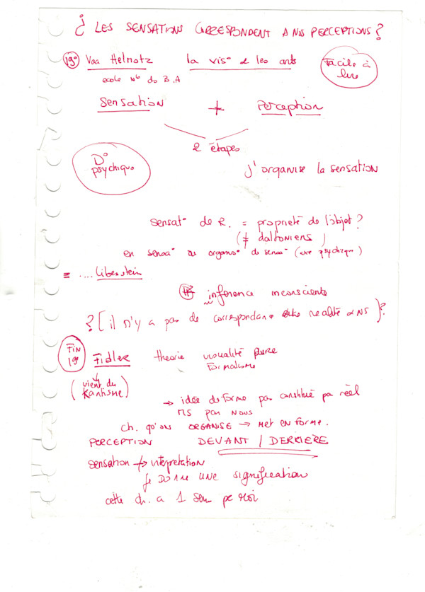 notes sensations/ perceptions by KerenOr, Image 1.