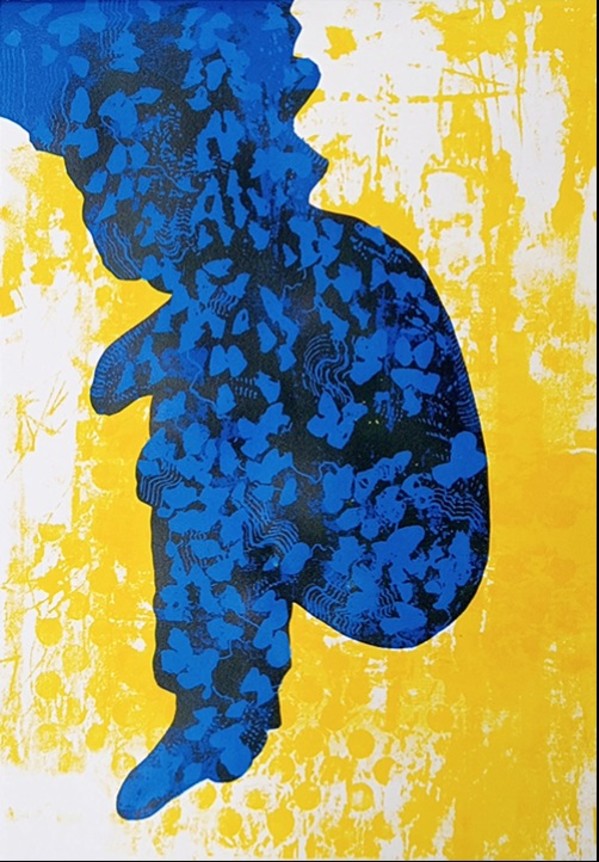 Yellow and Blue by Carol Schottenfeld