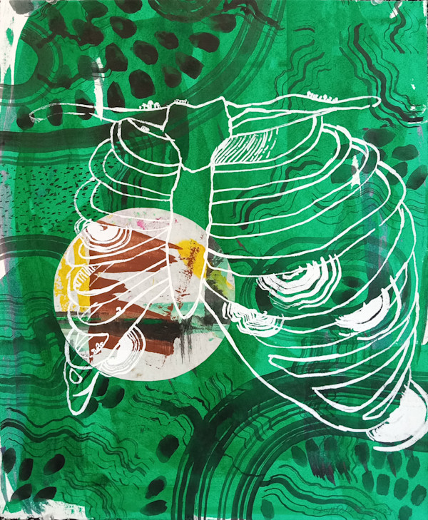 Green Ribcage by Carol Schottenfeld