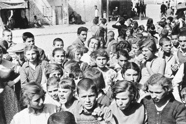 Skolpje, Yugoslavia, School Children in Street by Edward R. Miller