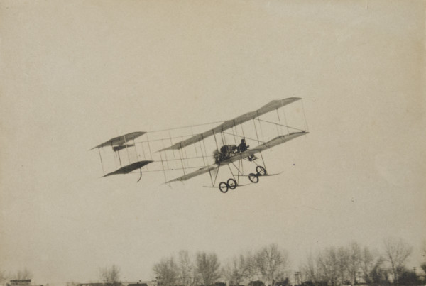 Paulham - flew over Denver 1910 by J.W.J Photo
