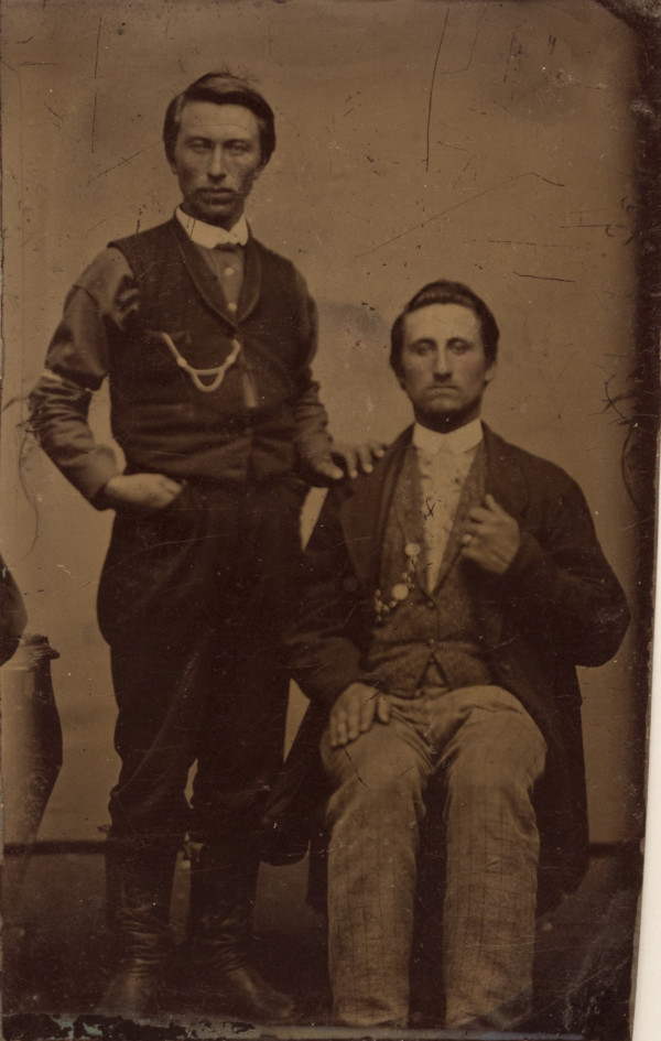 Two Men One Seated by Unknown