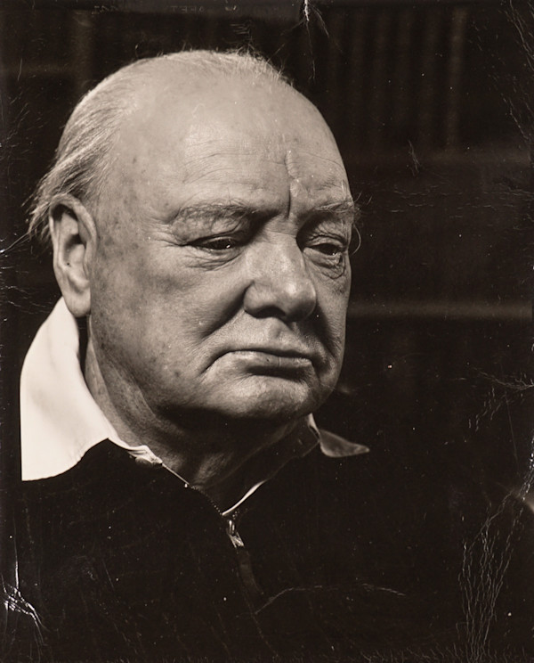 Portrait of Winston Churchill by Philippe Halsman