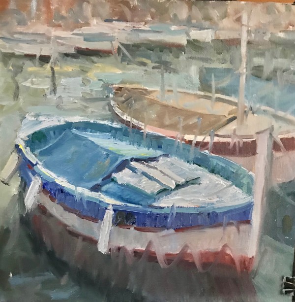French Boat 2 by Hope Reis Art Studio