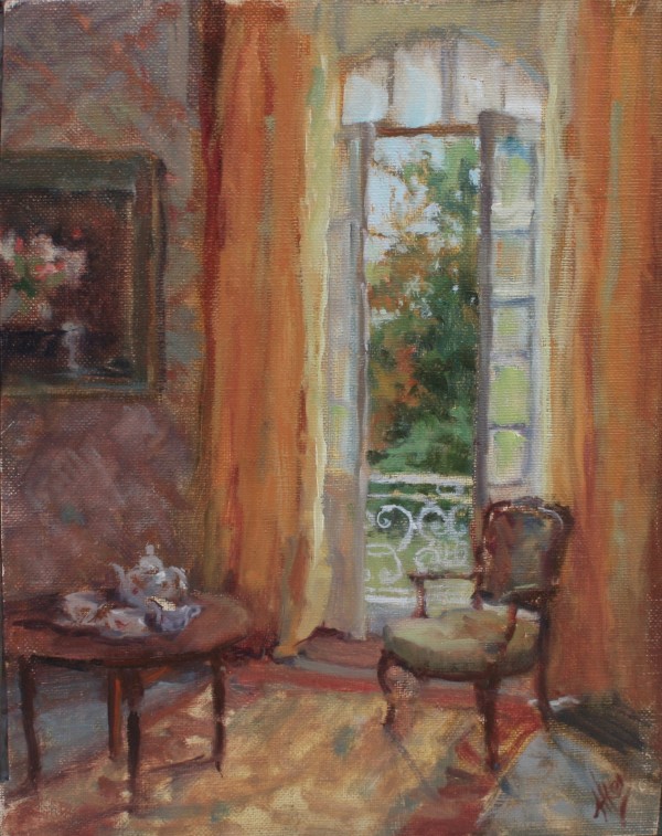 View From the Bedroom Balcony by Hope Reis Art Studio