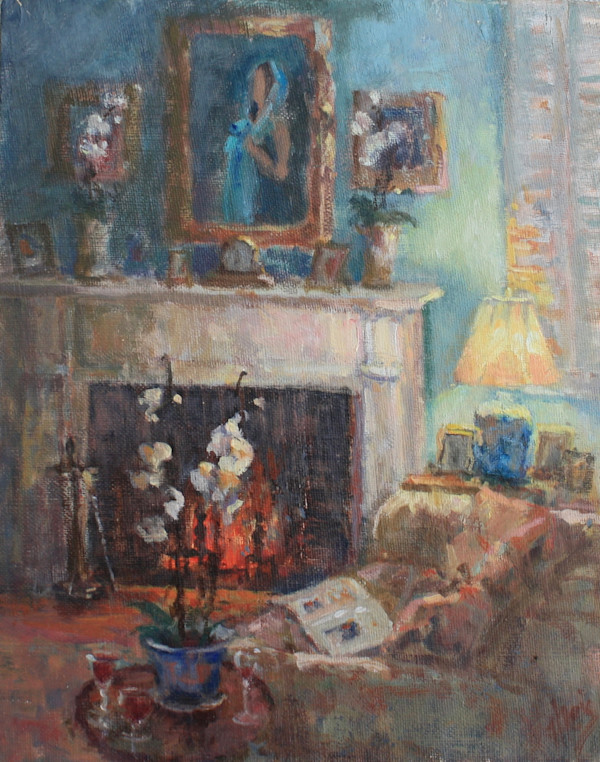 Murray Road Firelight by Hope Reis Art Studio