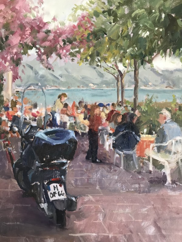 Lunch at Lake Garda by Hope Reis Art Studio